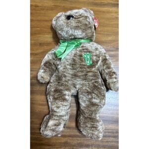 TY BEANIE BUDDIES COLLECTION BILLIONARE TEDDY BEAR GREEN MONEY SIGN